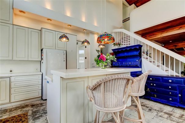 Interior, Kitchen, Pendant Lights, Recessed Lighting, Wooden Ceilings