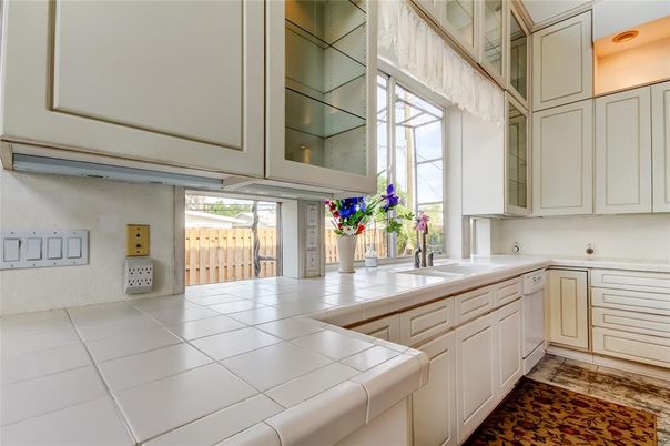 Interior, Kitchen, Tile Countertops