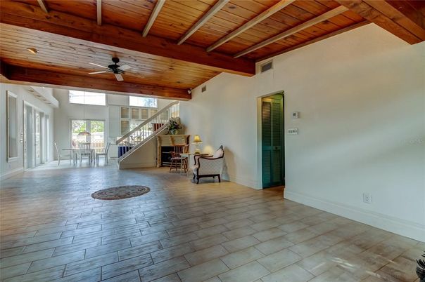 Interior, Recessed Lighting, Wooden Beams, Wooden Ceilings, Wood Texture Flooring