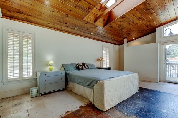 Bedroom, Interior, Wooden Beams, Wooden Ceilings