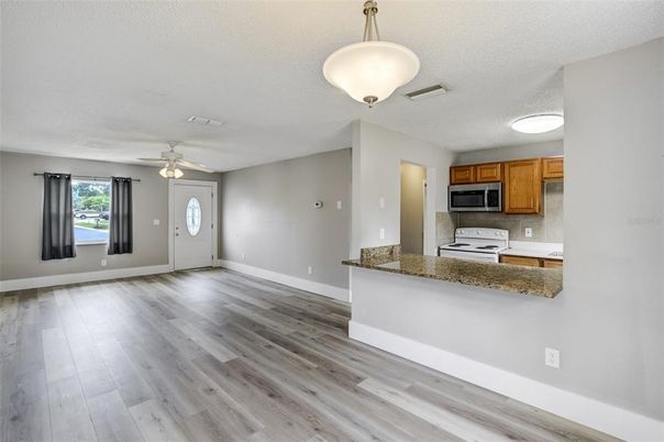 Interior, Kitchen, Wood Texture Flooring