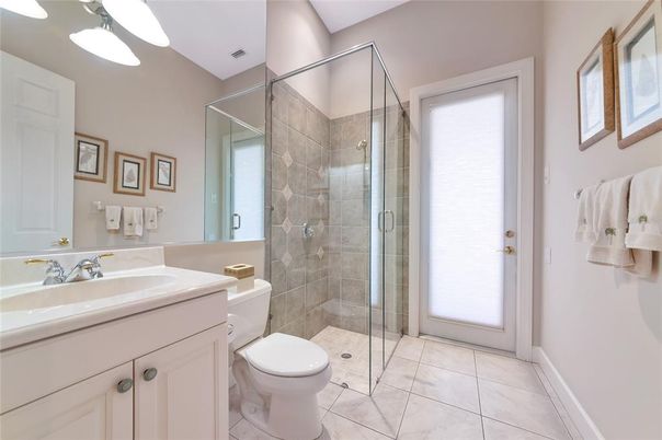 Bathroom, Glass Shower, Interior