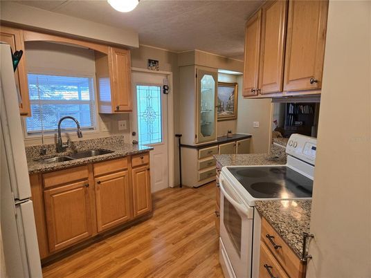 Interior, Kitchen, Wood Texture Flooring