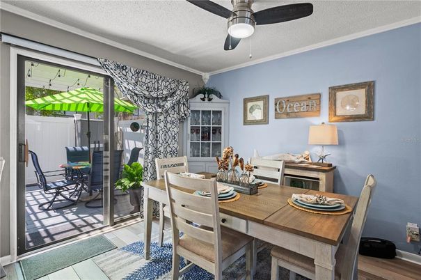 Dining room, Interior, Wood Texture Flooring