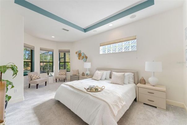 Bedroom, Interior, Recessed Lighting