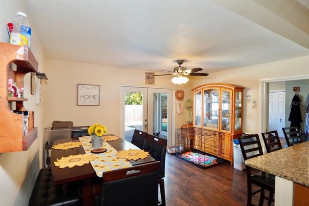 Dining room, Interior, Wood Texture Flooring