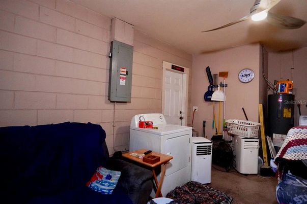Interior, Stone Walls, Washer