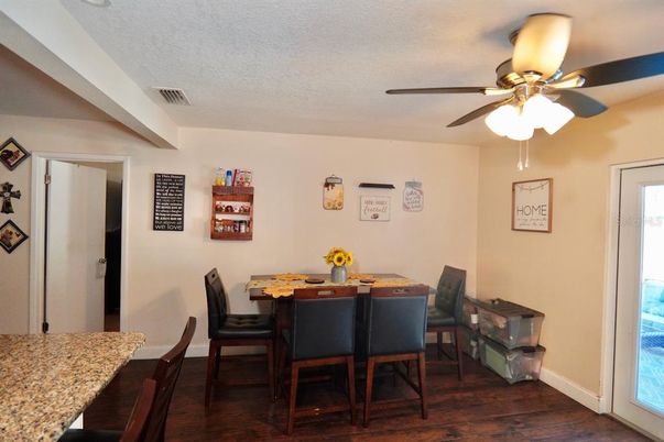 Dining room, Interior, Wood Texture Flooring