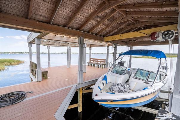 Exterior, Lake, Wooden Beams