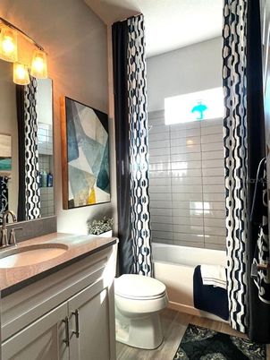Bathroom, Interior, Wood Texture Flooring