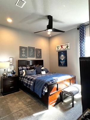 Bedroom, Interior, Recessed Lighting