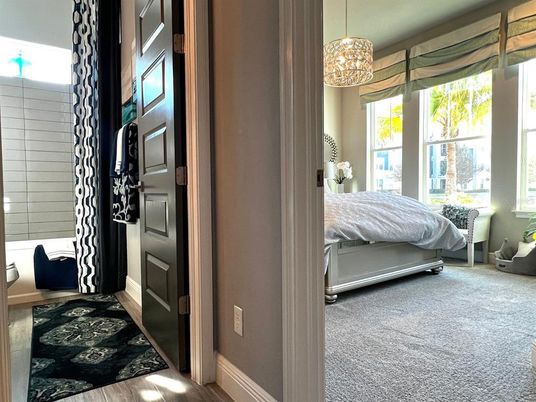Bedroom, Interior, Pendant Lights