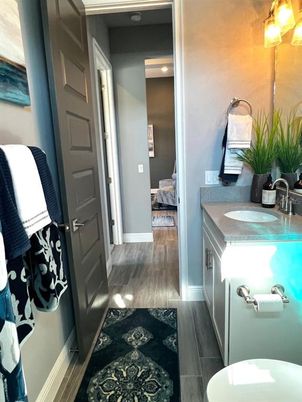 Bathroom, Interior, Wood Texture Flooring