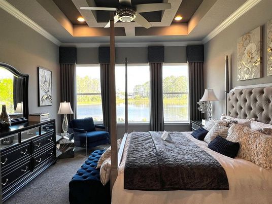Bedroom, Interior, Recessed Lighting