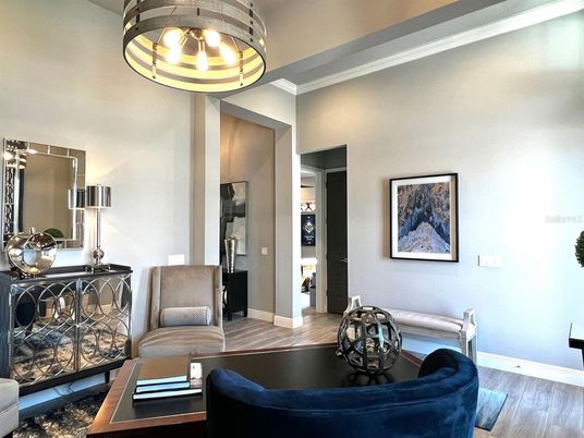 Interior, Pendant Lights, Wood Texture Flooring