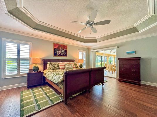 Bedroom, Interior, Wood Texture Flooring