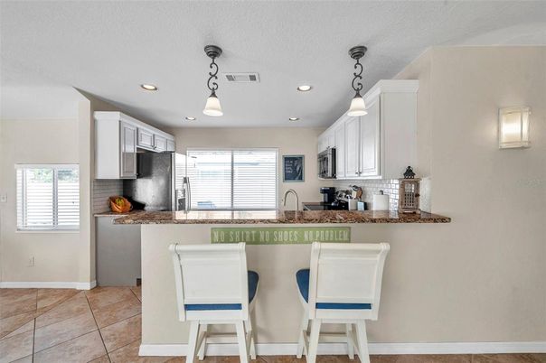 Interior, Kitchen, Pendant Lights, Recessed Lighting, Stainless Steel Appliances