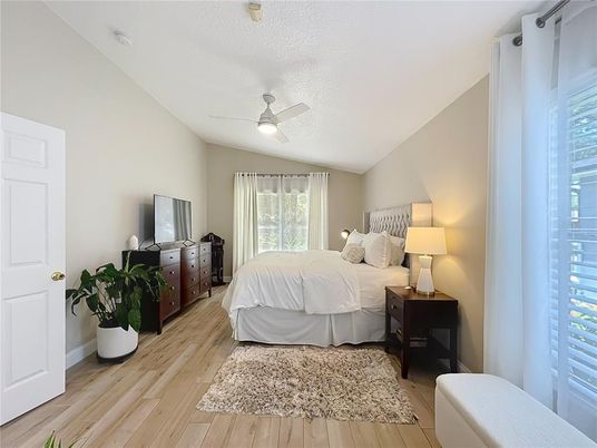 Bedroom, Interior, Wood Texture Flooring