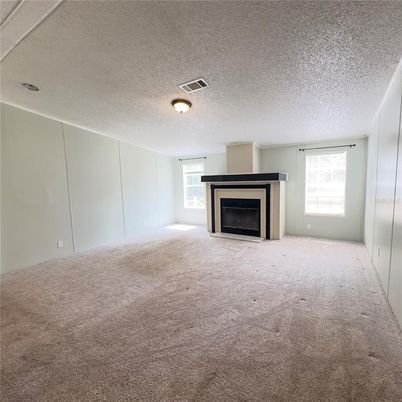 Empty room, Fireplace, Interior