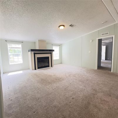 Empty room, Fireplace, Interior