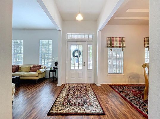Interior, Pendant Lights, Wood Texture Flooring