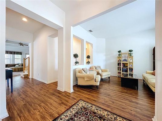 Interior, Recessed Lighting, Wood Texture Flooring