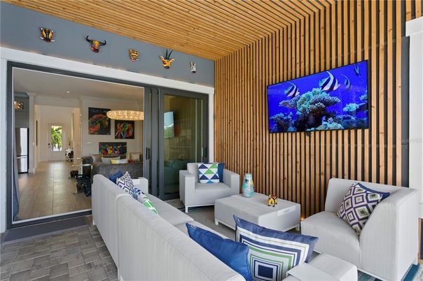 Interior, Living room, Wooden Ceilings