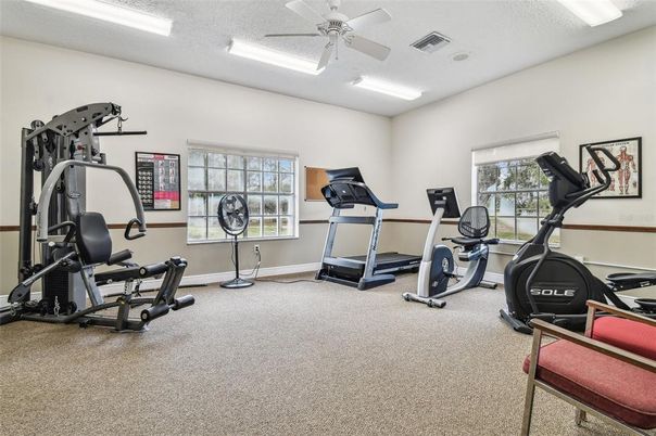 Fitness Equipment, Interior, Recessed Lighting
