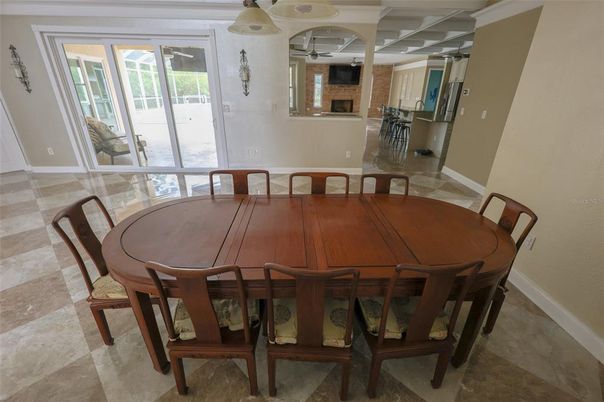 Dining room, Interior, Pendant Lights