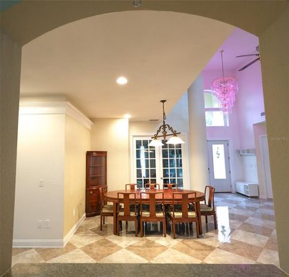 Chandelier, Dining room, Interior, Pendant Lights, Recessed Lighting