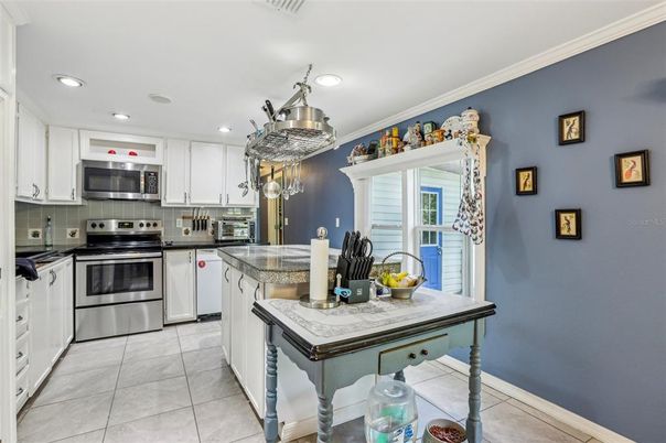 Interior, Kitchen, Recessed Lighting, Stainless Steel Appliances