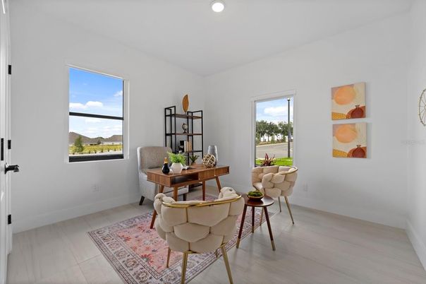 Home Office, Interior, Recessed Lighting