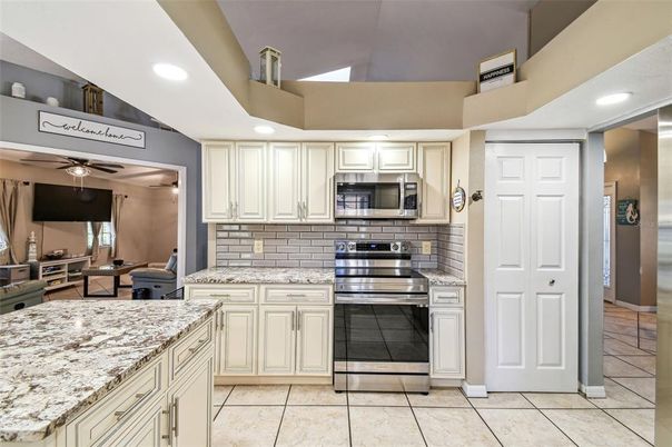 Interior, Kitchen, Recessed Lighting, Stainless Steel Appliances