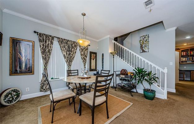 Dining room, Interior, Pendant Lights, Recessed Lighting