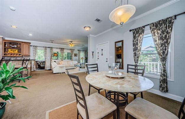 Dining room, Interior, Living room, Recessed Lighting