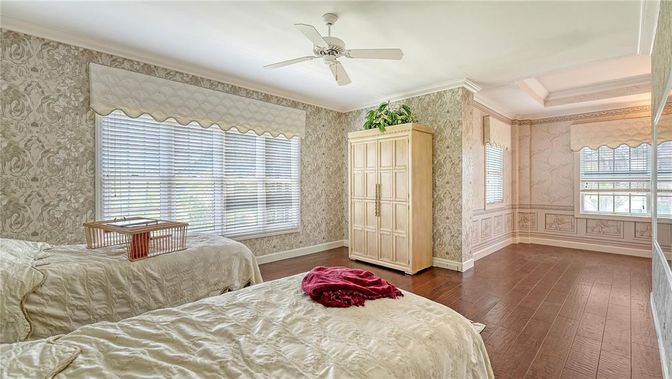 Bedroom, Interior, Wood Texture Flooring