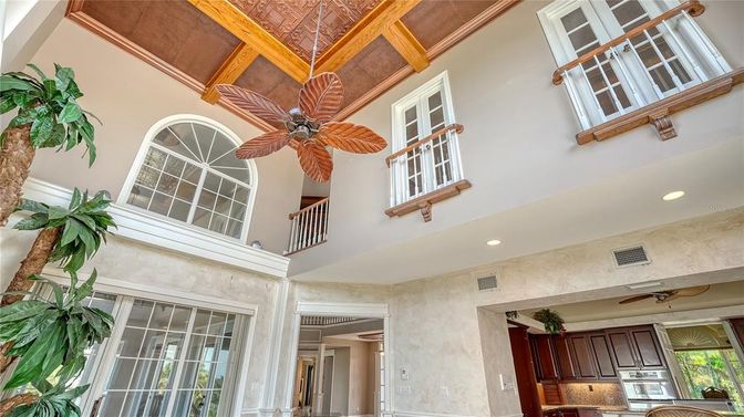 Interior, Recessed Lighting, Wooden Beams