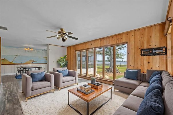 Interior, Living room, Wood Texture Flooring, Wooden Walls