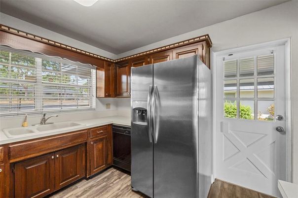 Interior, Kitchen, Wood Texture Flooring