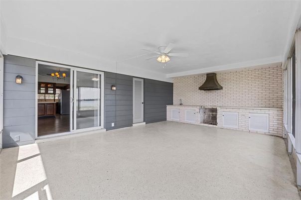 Empty room, Interior, Kitchen, Stone Walls