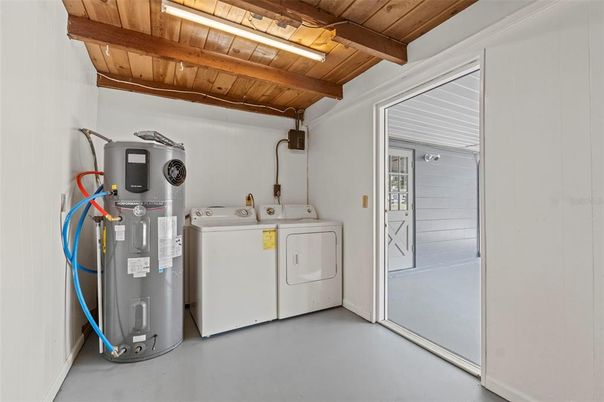 Interior, Washer, Wooden Beams, Wooden Ceilings