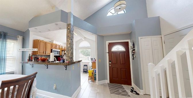 Interior, Kitchen, Wood Texture Flooring