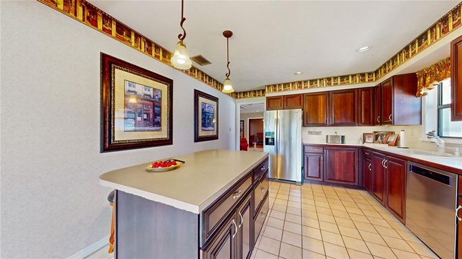 Interior, Kitchen, Pendant Lights, Recessed Lighting, Stainless Steel Appliances