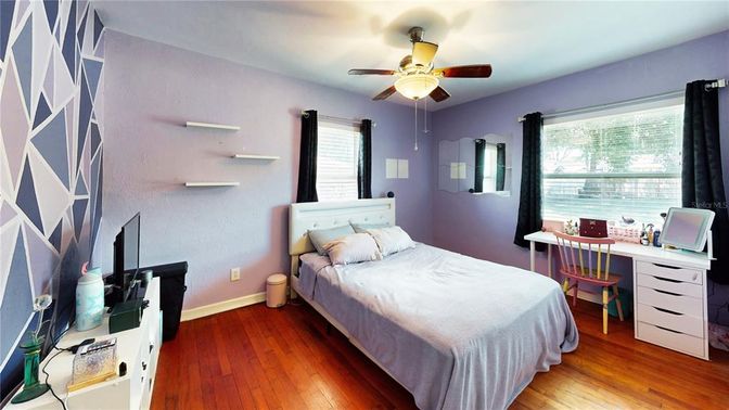 Bedroom, Home Office, Interior, Wood Texture Flooring
