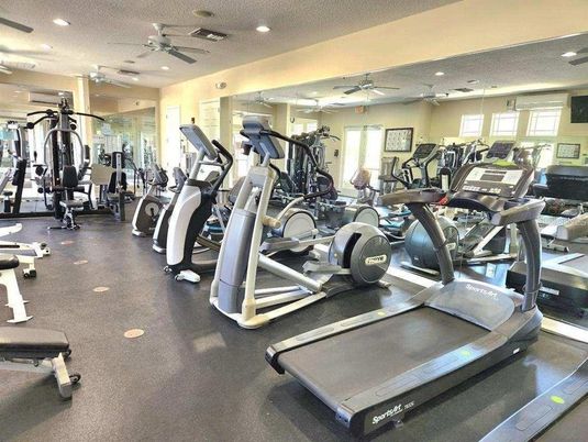 Fitness Equipment, Gym, Interior, Recessed Lighting