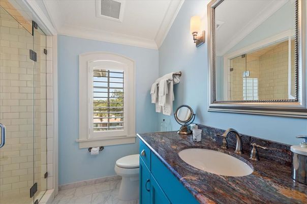 Bathroom, Glass Shower, Interior, Marble