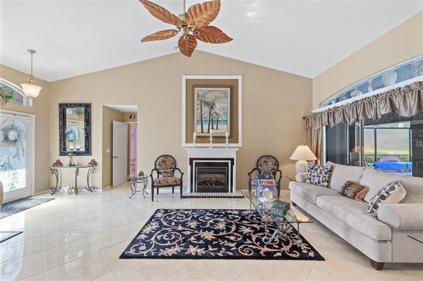 Fireplace, Interior, Living room, Pendant Lights
