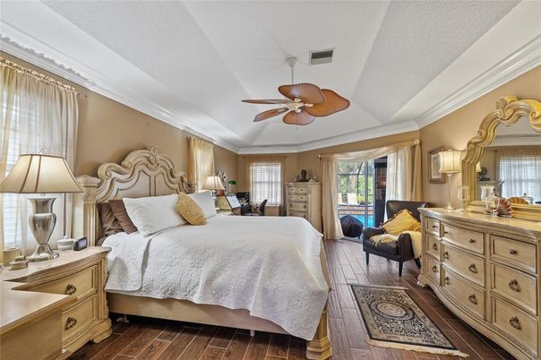 Bedroom, Interior, Wood Texture Flooring