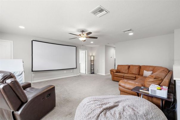 Home Theatre Room, Interior, Projection Screen, Recessed Lighting, Theatre Room
