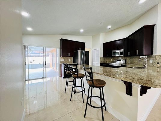 Interior, Kitchen, Recessed Lighting, Stainless Steel Appliances